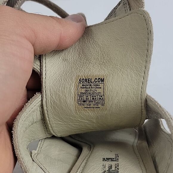 Sorel Nadia Suede Open-Toe Women's Sandals. - Picture 9 of 9